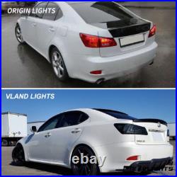 VLAND Smoked LED Tail Lights For Lexus IS250 IS350 ISF IS 2006-2013 withSequential