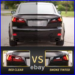 VLAND Smoked LED Tail Lights For Lexus IS250 IS350 ISF IS 2006-2013 withSequential