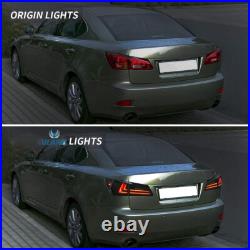 VLAND Smoked LED Tail Lights For Lexus IS250 IS350 ISF IS 2006-2013 withSequential