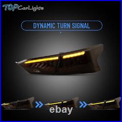 VLAND Smoked LED Tail Lights For Nissan Altima 2019-2023 withStart-UP Animation
