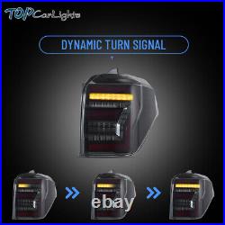 VLAND Smoked LED Tail Lights For Toyota 4Runner 2010-2023 WithStart-up Animation
