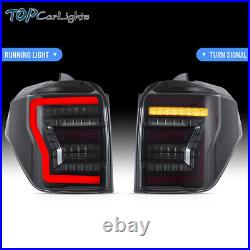 VLAND Smoked LED Tail Lights For Toyota 4Runner 2010-2023 WithStart-up Animation