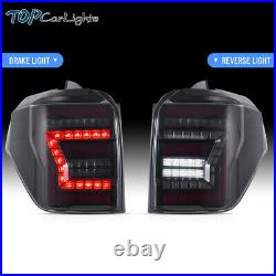 VLAND Smoked LED Tail Lights For Toyota 4Runner 2010-2023 WithStart-up Animation