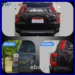 VLAND Smoked LED Tail Lights For Toyota 4Runner 2010-2023 WithStart-up Animation