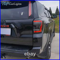 VLAND Smoked LED Tail Lights For Toyota 4Runner 2010-2023 WithStart-up Animation