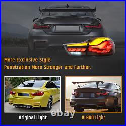 VLAND Smoked LED Tail Lights Rear Lamps For 2014-2020 BMW F32 F33 F36 F82 F83 M4