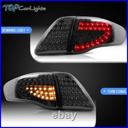 VLAND Smoked LED Tail lights For 2008-2011 Toyota Corolla Rear Brake Lamps 1Pair