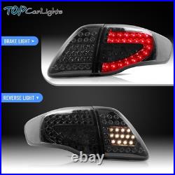 VLAND Smoked LED Tail lights For 2008-2011 Toyota Corolla Rear Brake Lamps 1Pair