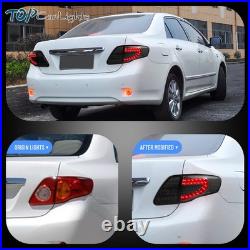 VLAND Smoked LED Tail lights For 2008-2011 Toyota Corolla Rear Brake Lamps 1Pair