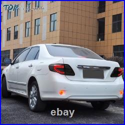 VLAND Smoked LED Tail lights For 2008-2011 Toyota Corolla Rear Brake Lamps 1Pair