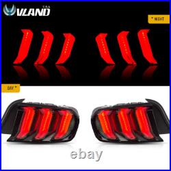 VLAND Smoked LED Tail lights For 2015-2022 Ford Mustang with Sequential Rear Lamps VLAND Smoked LED Tail lights For 2015-2022 Ford Mustang with Sequential Rear Lamps