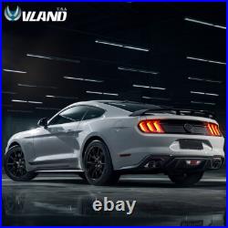 VLAND Smoked LED Tail lights For 2015-2022 Ford Mustang with Sequential Rear Lamps