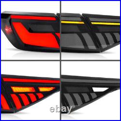 VLAND Smoked Led Tail Lights For Honda Civic Sedan 2022-23 with Dynamic Rear Lamps