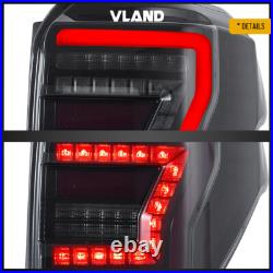 VLAND Smoked Lens LED Tail Lights For Toyota 4Runner 2010-2023 WithSequential Turn