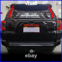 VLAND Smoked Lens LED Tail Lights For Toyota 4Runner 2010-2023 WithSequential Turn