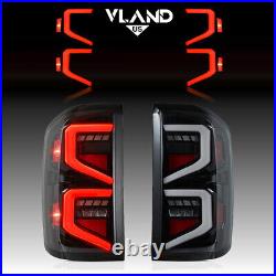 VLAND Tail Lights Assembly For 2014-18 Silverado1500 Aftermarket LED Rear Light