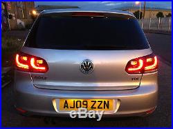 VW Golf GTD GTI R20 Rear Tail Lights Tinted LED SWIPING SEQUENTIAL INDICATOR