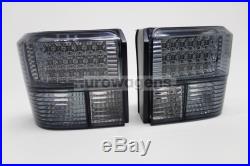 VW Transporter T4 90-03 Crystal Smoked LED Rear Tail Lights Lamps Pair Set