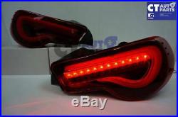 Valenti Smoke Red LED Tail light Toyota 86 GTS Subaru BRZ Seqnential Blinker