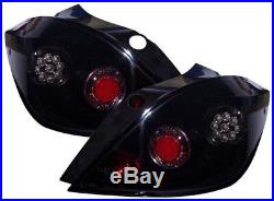 Vauxhall ASTRA H MK5 5 DOOR CRYSTAL BLACK LED REAR BACK TAIL LIGHTS