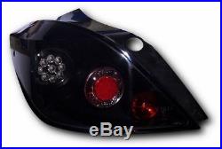 Vauxhall ASTRA H MK5 5 DOOR CRYSTAL BLACK LED REAR BACK TAIL LIGHTS