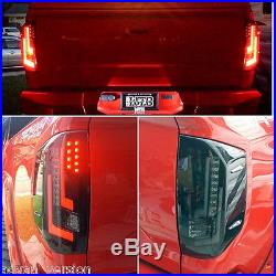 Winjet 2014 -2018 Toyota Tundra LED Tail Lights Rear Lamps Black/Smoke