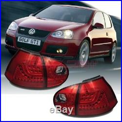 Winjet OE Fit For 2006-2009 VW Volkswagen MK5 GOLF GTI LED Brake Tail Lights Red