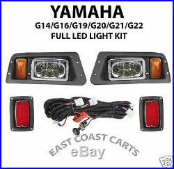 Yamaha G14-G22 Golf Cart Adjustable LED LIGHT KIT, LED Head & LED Tail Lights